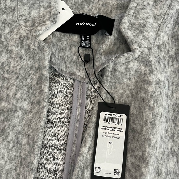 Vero moda light grey carson constructed coat - Picture 2 of 3